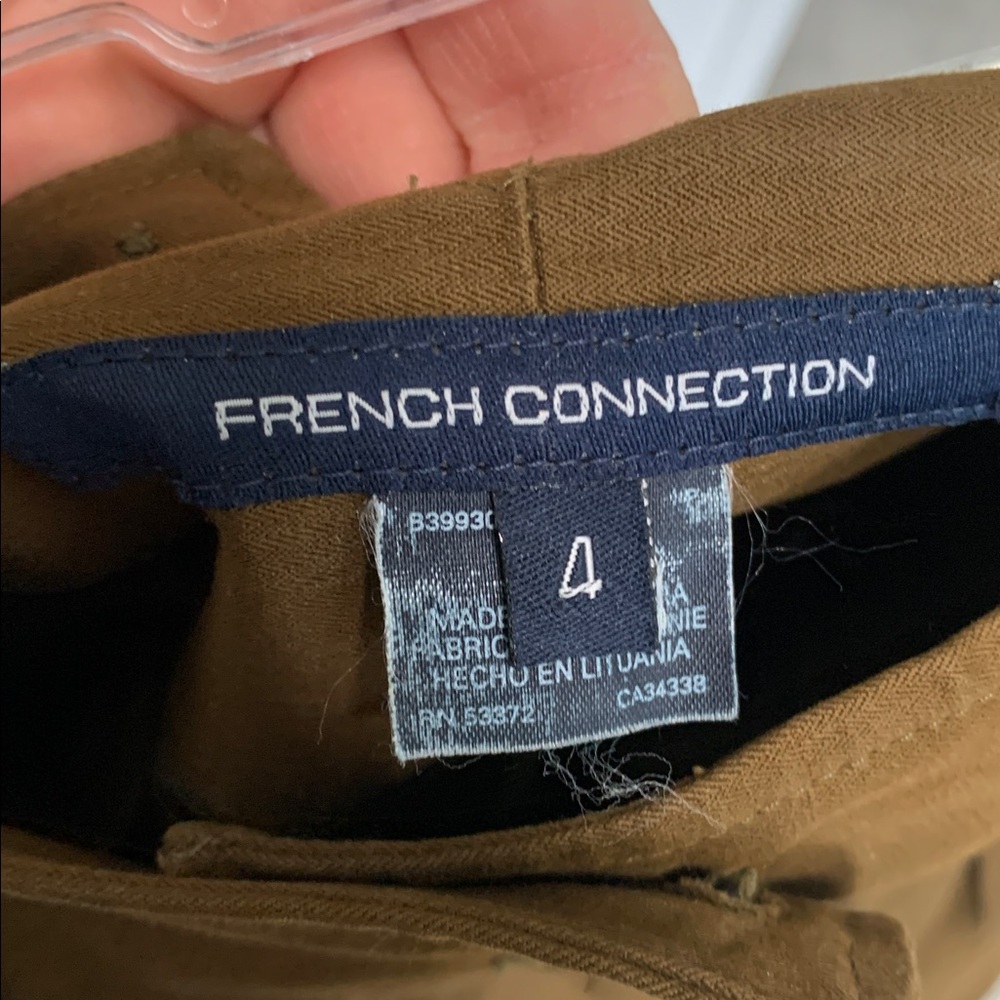 Y2K French Connection Brown A Line Midi Skirt - Picture 3 of 9
